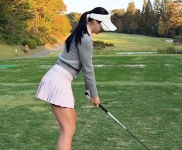 장신에서 나오는 멋진 골프스윙! KLPGA 강다나 프로의 골프스윙!