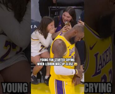 LeBron's aura made this girl cry 😭🐐