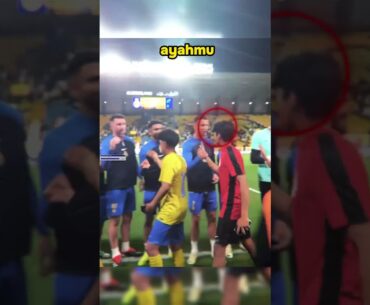 Ronaldo Junior Suruh Cium Bapaknya🤣 #sepakbola #shorts #bola #ronaldo #ronaldojr