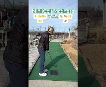 Mini Golf Madness Round 1 | 1. Bella vs 8. Wolf (Hole 18) #minigolf