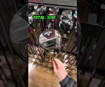 Cheapest used golf set at Golf Galaxy! #golf #shorts