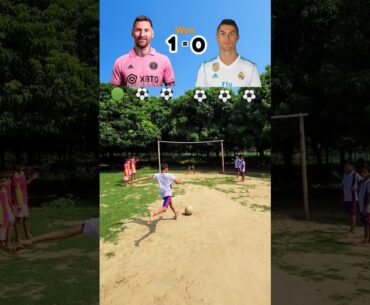 Team Messi vs Team Ronaldo CHALLENGE #shorts #football #viral #ronaldo #messi #trending  #challenge