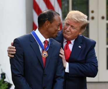 Donald Trump Tiger Woods white house