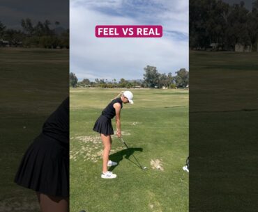 This is the best way to practice. #golf #womensgolf #golfgirl #golfswing #golftips #golflife