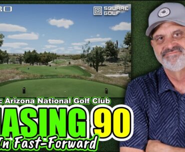 Can I Break 90 on GS Pro? | Playing 18-Holes Using the Square Golf Launch Monitor | Chasing 90, Ep 1