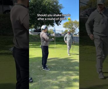 Handshakes or fist bumps? #golf #golfer #golflife #golftips #golfswing