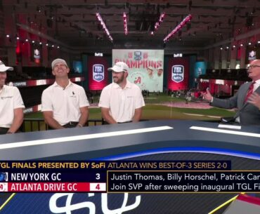 Atlanta Drive GC react to winning the FIRST TGL Finals: It got more competitive each week! - Cantlay