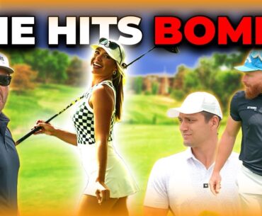 FOURSOME w/ Gabi Powel | Team HitBombs DESTROYS Mile-High Golf Course