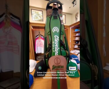 Raffle: Srixon Limited Edition Masters Staff Bag and Driver Headcover #golf