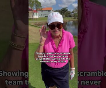 Do you do this, or is it just me? 😅👋⛳️ #golfscramble #golfhumor #golf #golfbabe #golfbabes