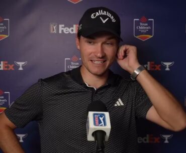 Rasmus Højgaard sets a single goal for the second day of the Houston Open.