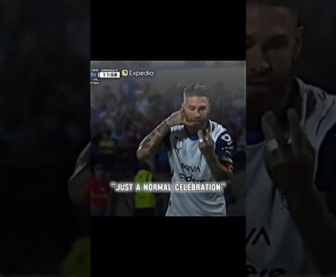 "Just a normal celebration" 🥺 #shorts #sergioramos #football #viral #ytshorts #trendingshorts