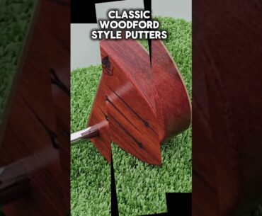 Our timeless Woodford style putters. #timbertouch #gift #dad #putter #golflife #golf