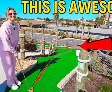 We Found an AMAZING NEW Mini Golf Course!