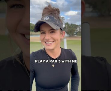 PLAY A PAR 3 WITH ME : bunker edition ⛳️ #golf #golfshot #golfgirl  #golflesson #golfer #golftips