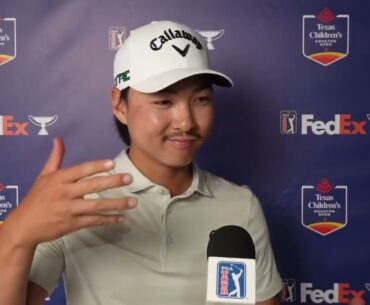 🏌️‍♂️ Min Woo Lee's Exclusive Round 1 Insights at 2025 Texas Children's Houston Open 🎤