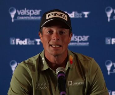 Norwegian reaction from Viktor Hovland on winning Valspar Championship｜Golf