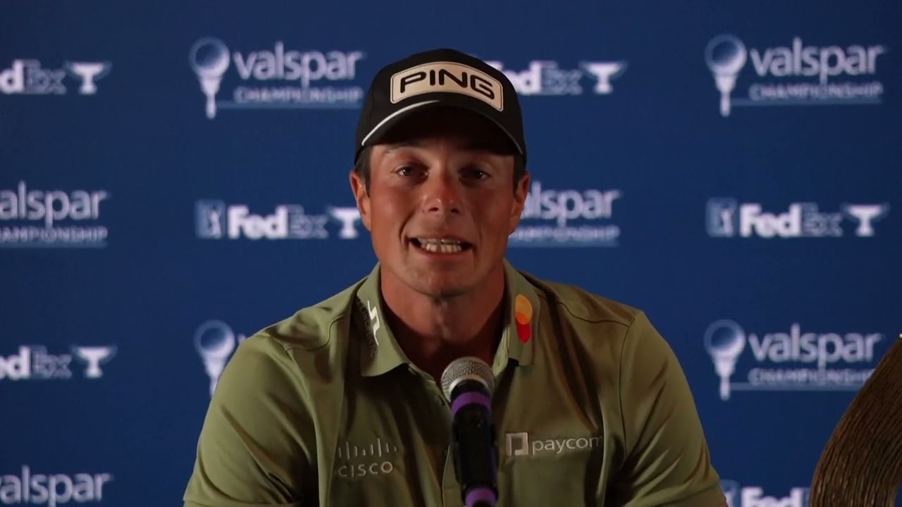 Norwegian reaction from Viktor Hovland on winning Valspar Championship|Golf Norwegian reaction from Viktor Hovland on winning Valspar Championship|Golf