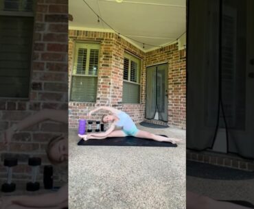 Morning stretch routine as a golfer