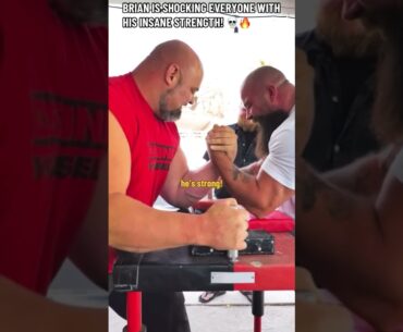 Brian Shaw vs Brandon Allen! Intense Armwrestling Practice! #armwrestling #brianshaw #strongman #fyp