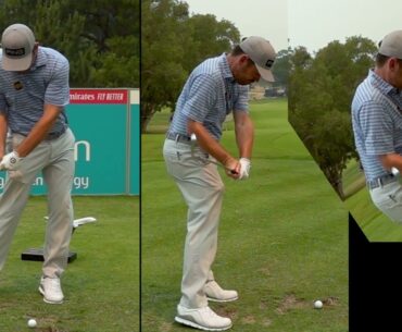 Louis Oosthuizen's Golf Swing in Slow Motion - Vertical View