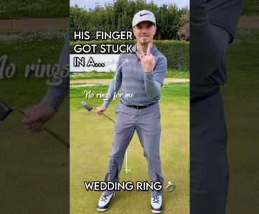 The wedding ring #golf #golfhumor #golfmates #golfvideo