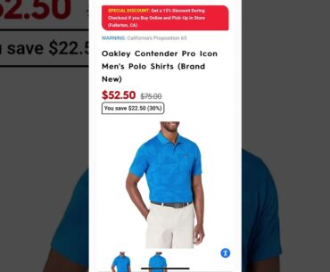 Motorhelmets Store Sale Oakley Contender Pro Icon Men's Polo Shirts #shortsvideo #youtubeshorts