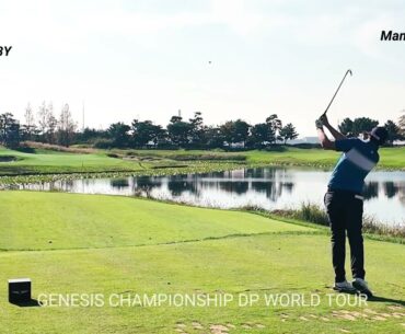 Manuel ELVIRA(ESP)프로 허리 반동을 이용한 아이언 티 샷 슬로우 모션 #golf #golfswing #골프스타 #골프 #골프스윙 #골프대회 #골프레슨