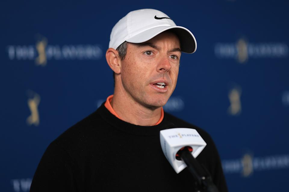 Rory McIlroy holds forth on the state of golf. (Richard Heathcote/Getty Images)