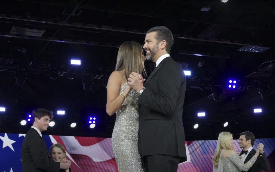 Kai Trump dances with her father, Donald Trump Jr