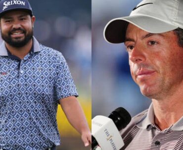 JJ Spaun sparks outrage when chasing down Rory McIlroy at Players Championship | Golf | Sport
