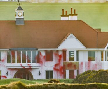 Trump golf course damaged by pro-Palestinian protesters in Scotland