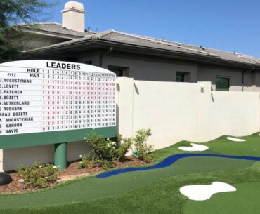 Augusta National-themed backyards look like mini Masters courses