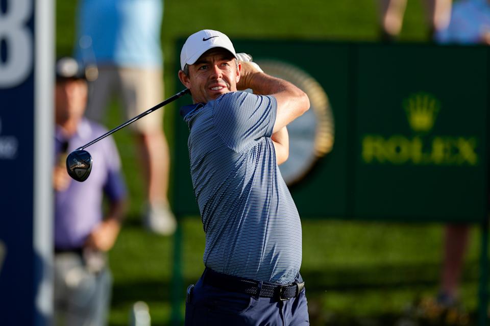 Rory McIlroy, seen here on Day 1 of The Players, had an incident with a fan before the tournament started. (David Rosenblum/Icon Sportswire via Getty Images)