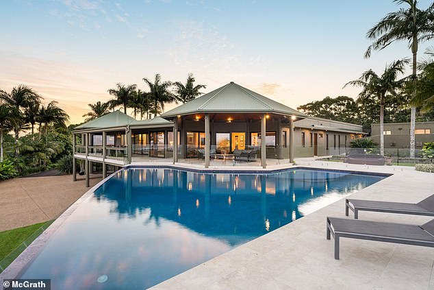 Also on the market in the region for an eye-watering $30million is the sprawling 5.2 hectate 'Hercules' estate at Coopers Shoot. (Pictured)
