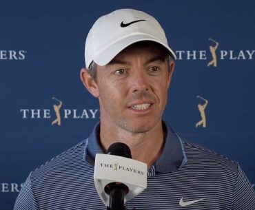 Rory McIlroy spoke to the media on Thursday after carding a first-round 67 at TPC Sawgrass