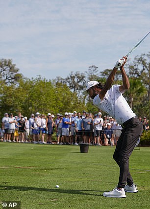 Bhatia hits off the driving range