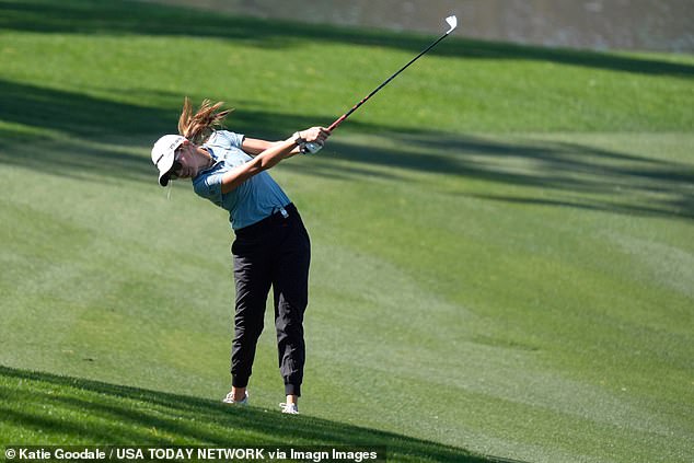 Trump sits on +17 after the first round, six shots back from her nearest rival at the bottom