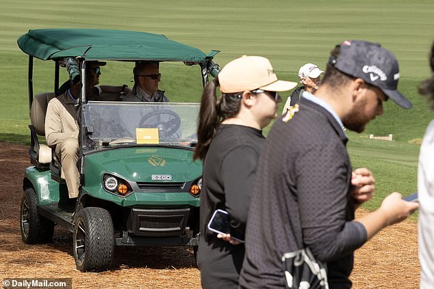 Secret Service agents followed the president's granddaughter around all day in a golf cart