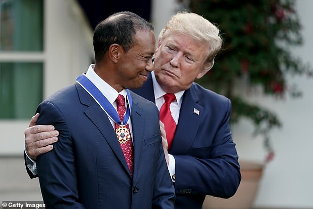 Woods and President Trump are now linked - by romance but also the PGA Tour negotiations