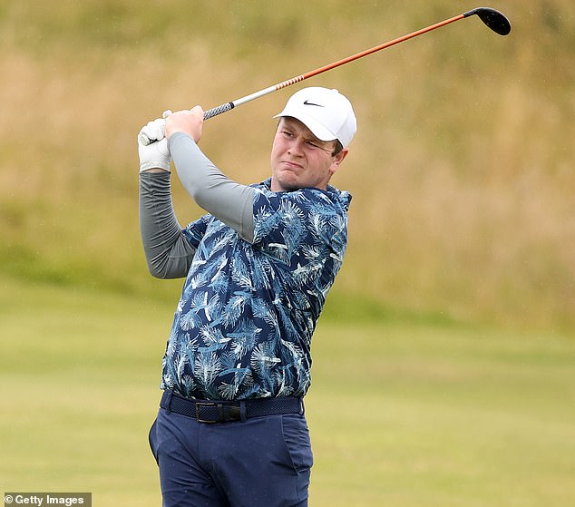 Greenkeepers wanted to make sure the course was in good shape for Mr MacIntyre (pictured), home ahead of the Masters Tournament next month: 'His dad works really hard making sure that it is'