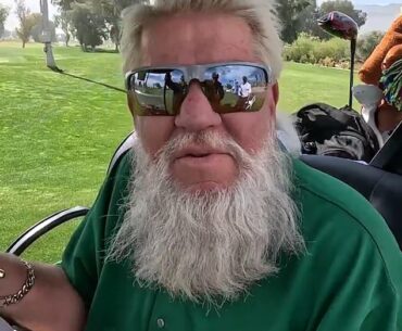 John Daly appeared to be back out on the course again, cracking jokes in an interview