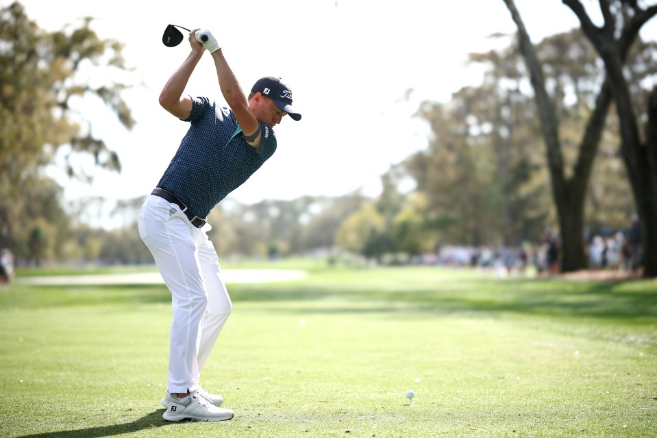 PONTE VEDRA BEACH, FLORIDA - MARCH 14: Justin Thomas of the United States plays his shot from the 11th tee during the second round of THE PLAYERS Championship on the Stadium Course at TPC Sawgrass on March 14, 2025 in Ponte Vedra Beach, Florida. (Photo by Jared C. Tilton/Getty Images)