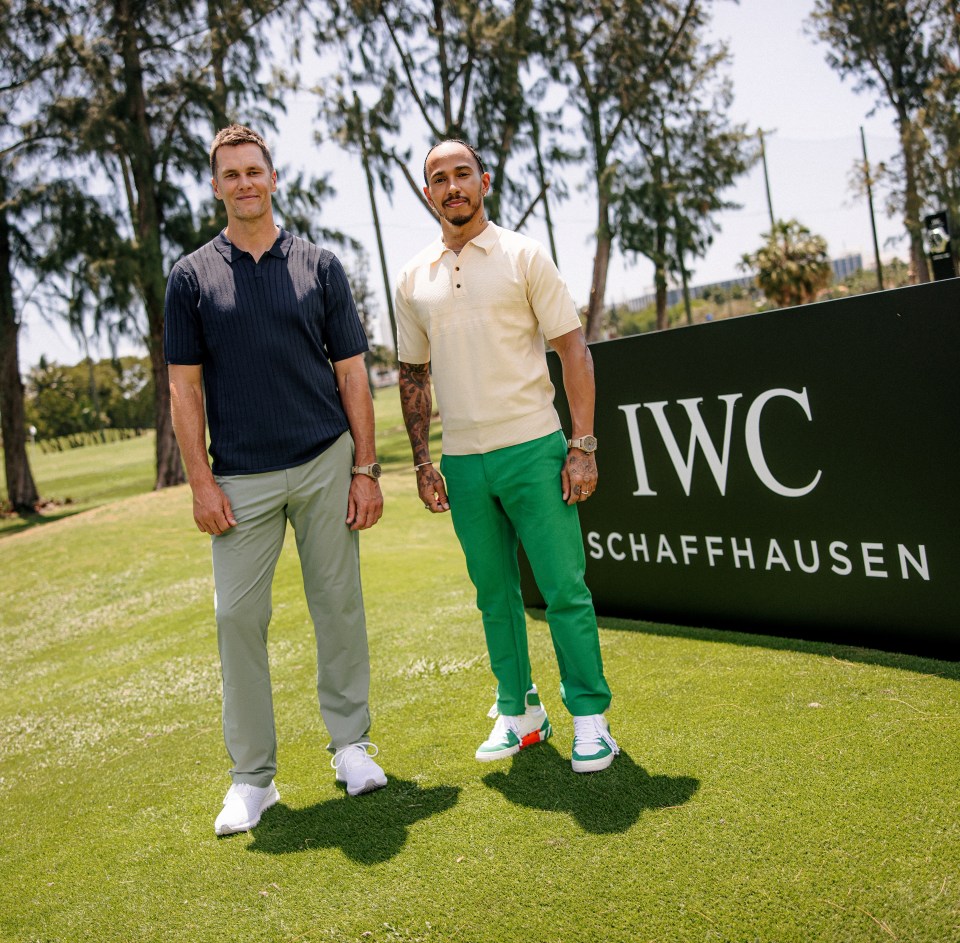 Hamilton has been hitting the golf course with Tom Brady and others