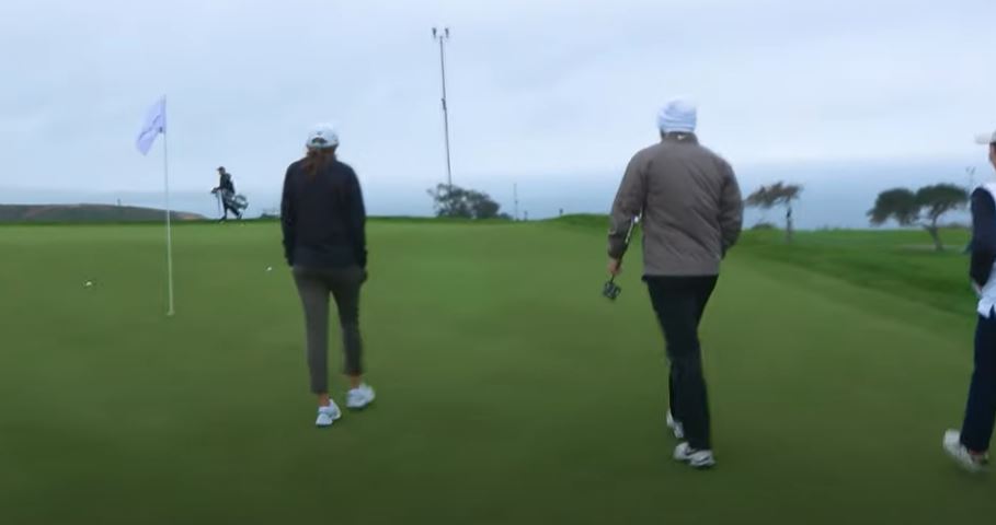 The pair played at the Genesis Open to raise money for those affected by the wildfires