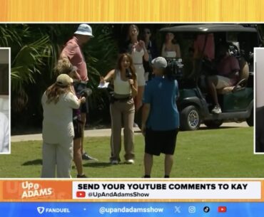Kay Adams hit by golf ball at NFLPA Classic: 'I was scared'