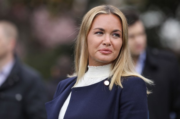 WASHINGTON, DC - APRIL 02: (AFP OUT) Vanessa Trump, wife of Donald Trump Jr., attends the 140th annual Easter Egg Roll on the South Lawn of the White House April 2, 2018 in Washington, DC. The White House said they are expecting 30,000 children and adults to participate in the annual tradition of rolling colored eggs down the White House lawn that was started by President Rutherford B. Hayes in 1878. (Photo by Chip Somodevilla/Getty Images)