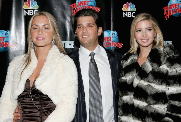 NEW YORK - DECEMBER 15: (L to R) Vanessa Haydon, Donald Trump Jr and Ivanka Trump attend 