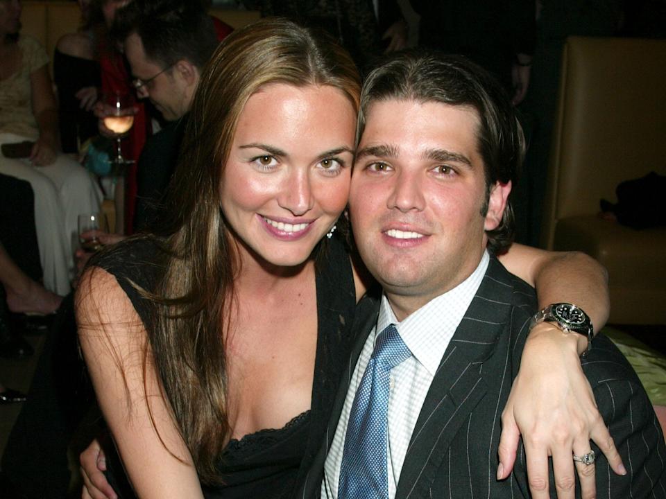 Vanessa Haydon and Donald Trump Jr. during Conde Nast Traveler Hot List Party for 2005 at Megu in New York City, New York, United States.