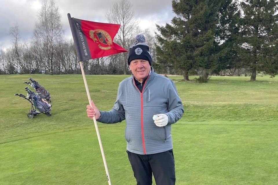 Andrew at the hole <i>(Image: Supplied)</i>